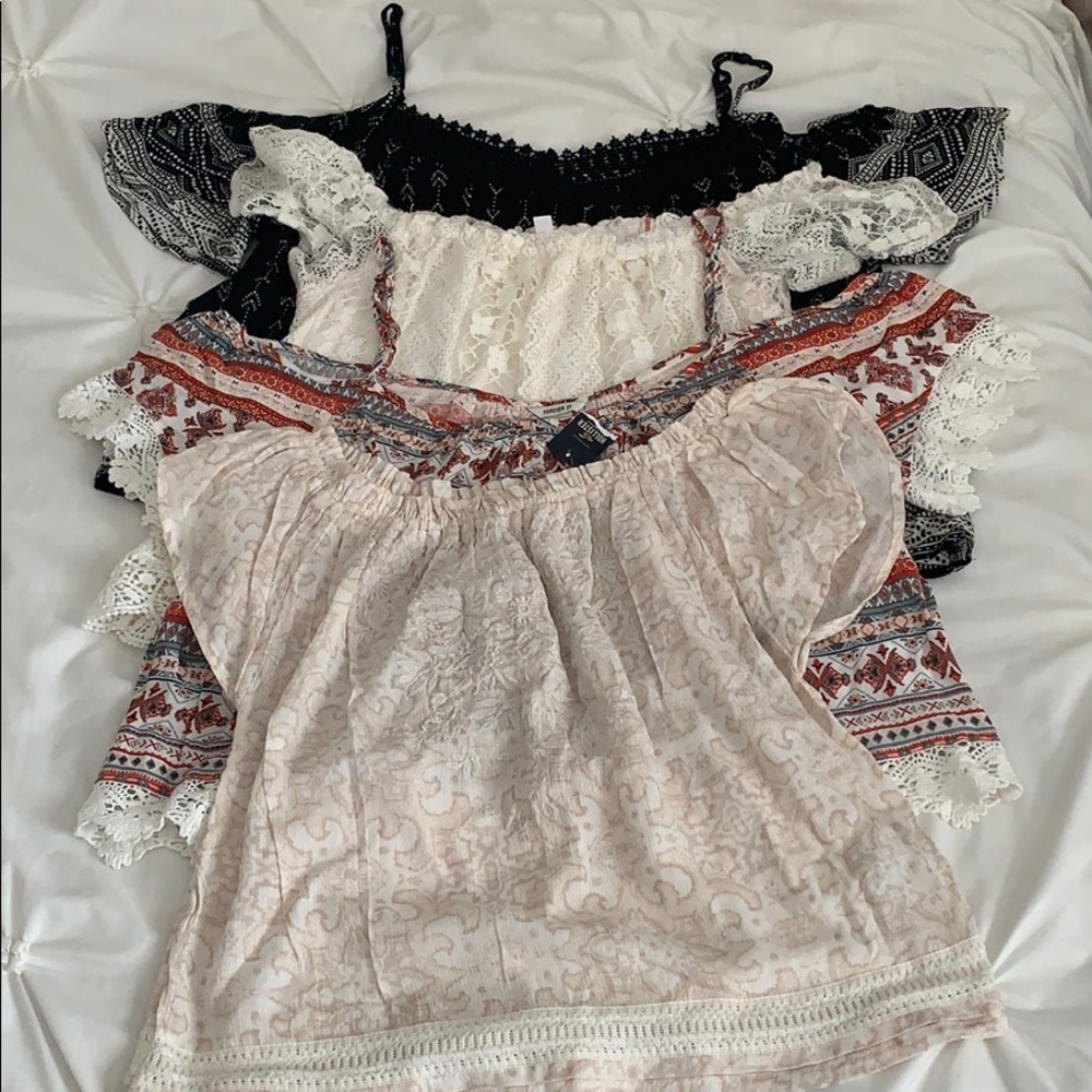 Off the shoulder shirts